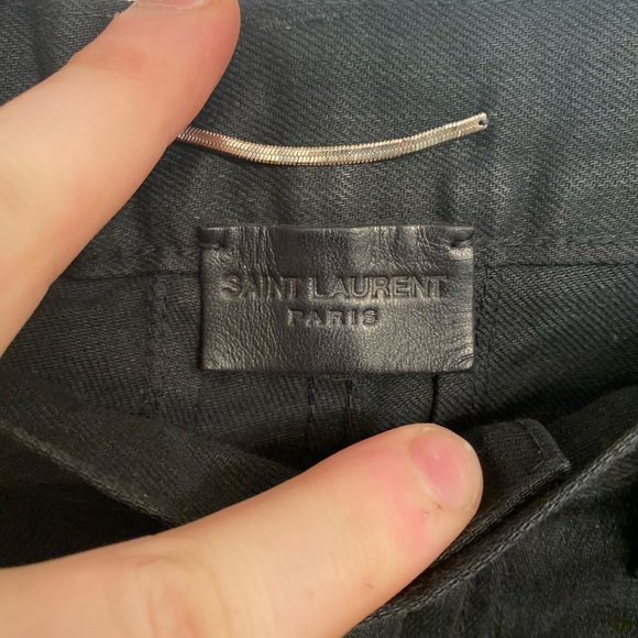 SOLD Saint Laurent Distressed Denim - Picture 3 of 8